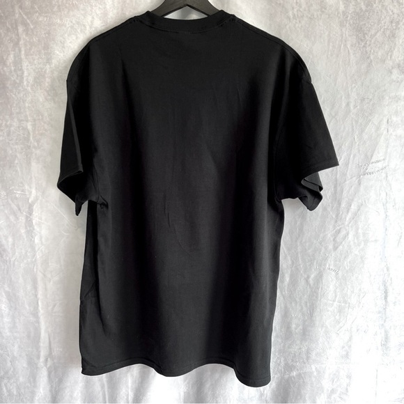 VATOS Logos Graphic Printed Black Short Sleeve Crew Neck T-Shirt Men Size XL - Picture 2 of 6